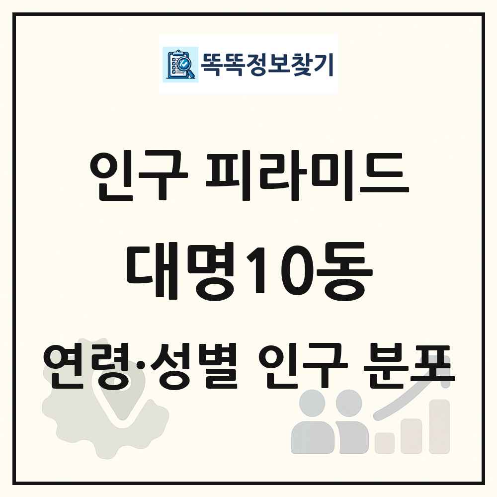 대명10동 인구 피라미드 링크 그림